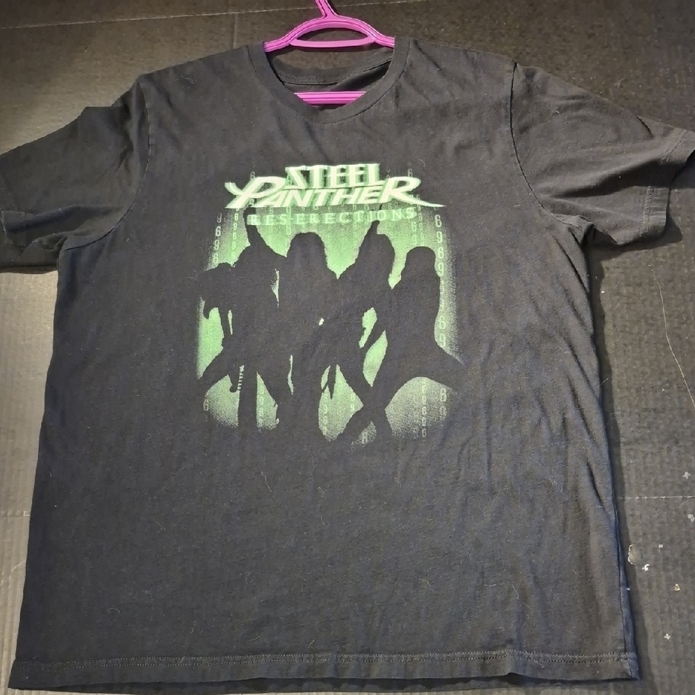 Vintage Style STEEL PANTHERS BAND T-Shirt Size Xl